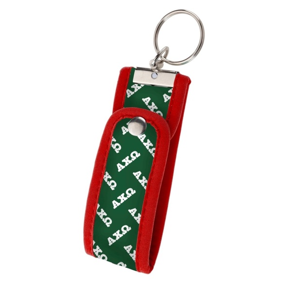 Wristlet Key Fob-Alpha Chi Omega. - Picture 1 of 1
